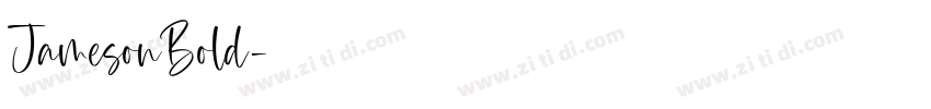 JamesonBold字体转换