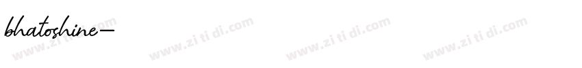 bhatoshine字体转换