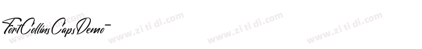 FortCollinsCapsDemo字体转换