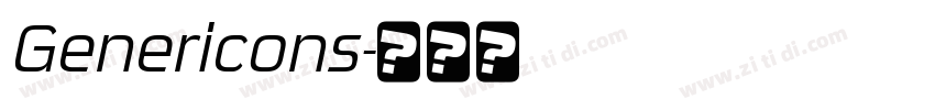 Genericons字体转换