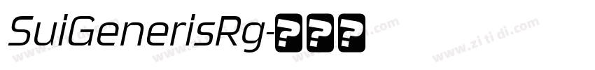 SuiGenerisRg字体转换