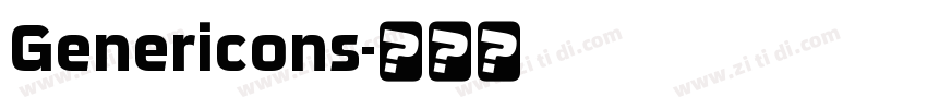 Genericons字体转换
