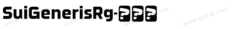 SuiGenerisRg字体转换