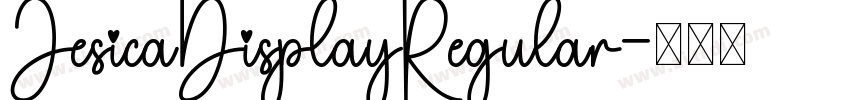 JesicaDisplayRegular字体转换