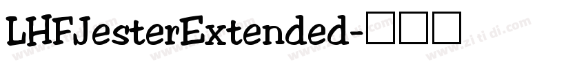 LHFJesterExtended字体转换