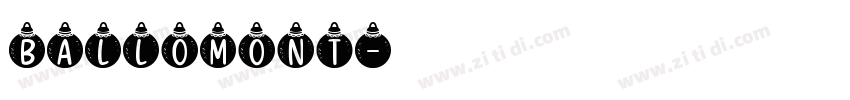 ballomont字体转换