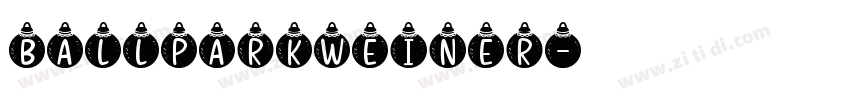 ballparkweiner字体转换