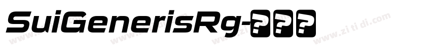 SuiGenerisRg字体转换