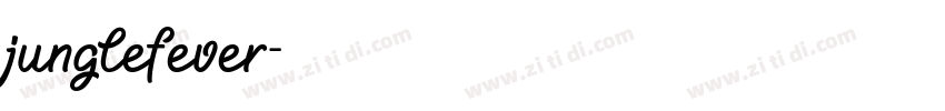 junglefever字体转换