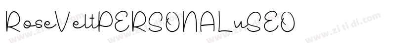 RoseVeltPERSONALuSEO字体转换