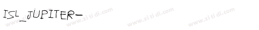 ISL_Jupiter字体转换