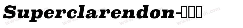 Superclarendon字体转换