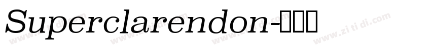 Superclarendon字体转换