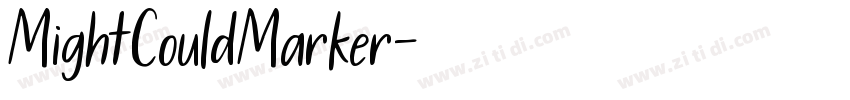 MightCouldMarker字体转换 MightCouldMarker字体转换