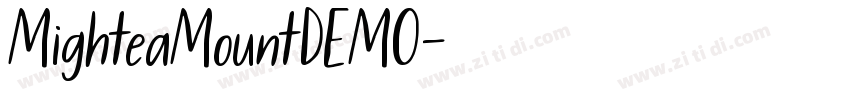 MighteaMountDEMO字体转换