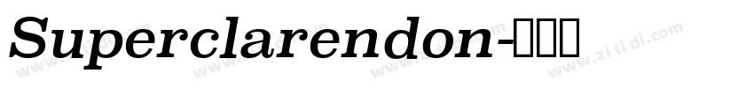 Superclarendon字体转换