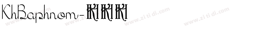 KhBaphnom字体转换