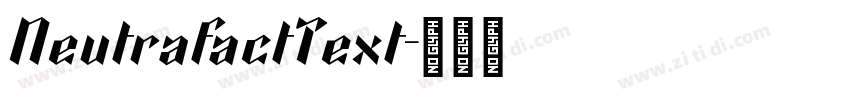 NeutrafactText字体转换