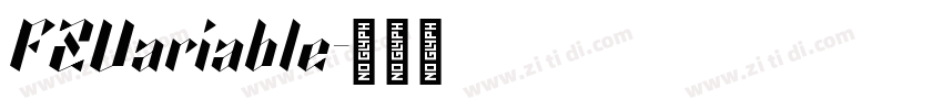 FZVariable字体转换