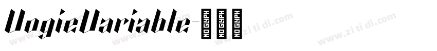 VogieVariable字体转换