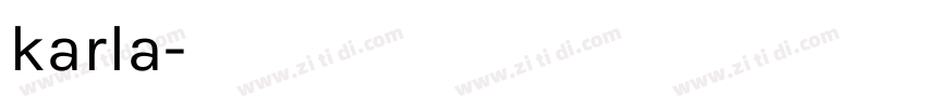 karla字体转换
