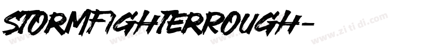 StormFighterRough字体转换