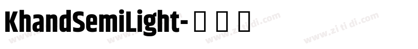 KhandSemiLight字体转换