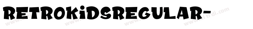 RetroKidsRegular字体转换