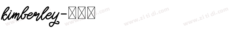 kimberley字体转换
