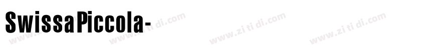 SwissaPiccola字体转换