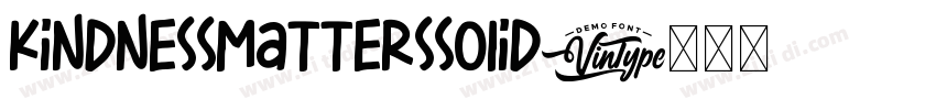 KindnessMattersSolid字体转换