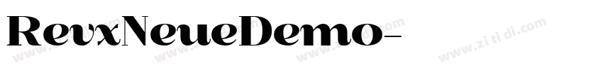 RevxNeueDemo字体转换