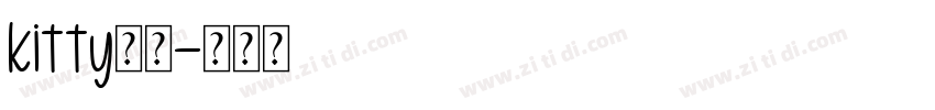 kitty原始字体转换