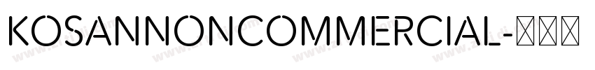 KosanNonCommercial字体转换