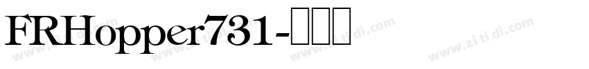 FRHopper731字体转换