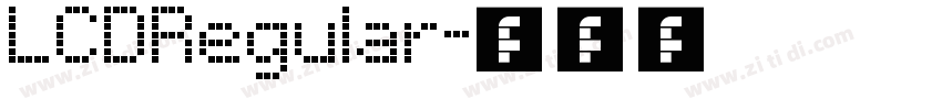 LCDRegular字体转换