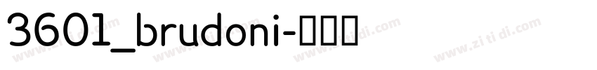 3601_brudoni字体转换