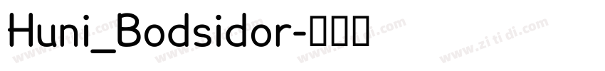 Huni_Bodsidor字体转换