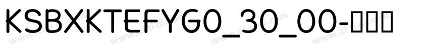KSBXKTEFYG0_30_00字体转换