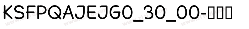 KSFPQAJEJG0_30_00字体转换 KSFPQAJEJG0_30_00字体转换