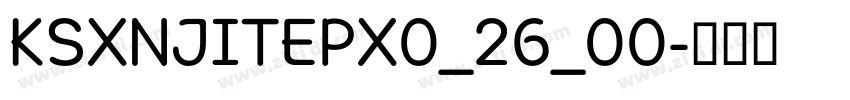 KSXNJITEPX0_26_00字体转换