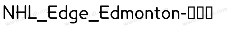 NHL_Edge_Edmonton字体转换