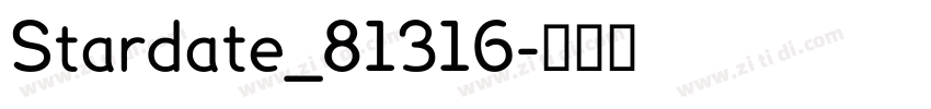 Stardate_81316字体转换