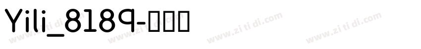 Yili_8189字体转换