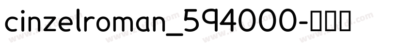 cinzelroman_594000字体转换