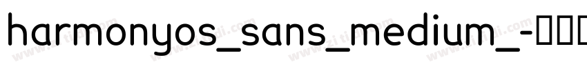 harmonyos_sans_medium_字体转换