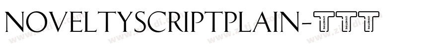 NoveltyScriptPlain字体转换