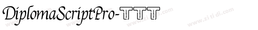 DiplomaScriptPro字体转换