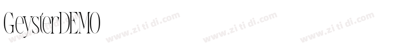 GeysterDEMO字体转换