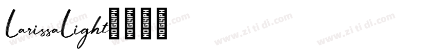 LarissaLight字体转换